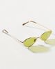 Reality Eyewear Small Winged Oval Metal Sunglasses - 2