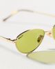 Reality Eyewear Small Winged Oval Metal Sunglasses - 3