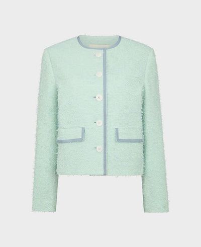 Really Wild Clothing Really Wild Clothing Charlotte Cotton Blend Braided Boucle Jacket