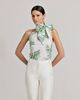 Really Wild Clothing Really Wild Clothing Flora Cotton Tie Neck Shirt - 2