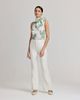 Really Wild Clothing Really Wild Clothing Flora Cotton Tie Neck Shirt - 3