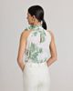 Really Wild Clothing Really Wild Clothing Flora Cotton Tie Neck Shirt - 5