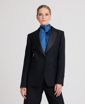 Really Wild Clothing Really Wild Clothing Jessica Satin Lapel Jacket