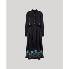 Really Wild Clothing Really Wild Clothing Juliette Floral Silk Shirt Dress