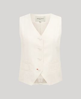Really Wild Clothing Really Wild Clothing Meryl Linen Fitted Vest