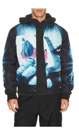 REASON REASON Dark Knight Varsity Jacket