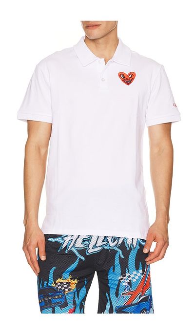 REASON REASON Keith Haring Heart Polo