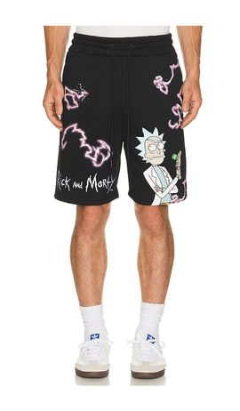 REASON REASON Rick And Morty Fleece Shorts