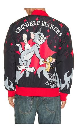 REASON REASON Tom & Jerry Varsity Jacket