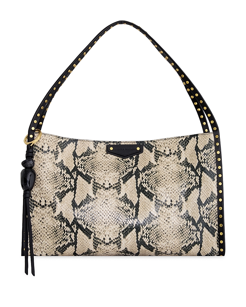 Rebecca Minkoff Rebecca Minkoff Dylan Medium Snake Embossed Leather Shoulder Bag