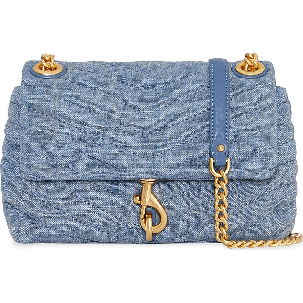 Rebecca Minkoff Rebecca Minkoff Edie Quilted Denim Convertible Crossbody Bag 