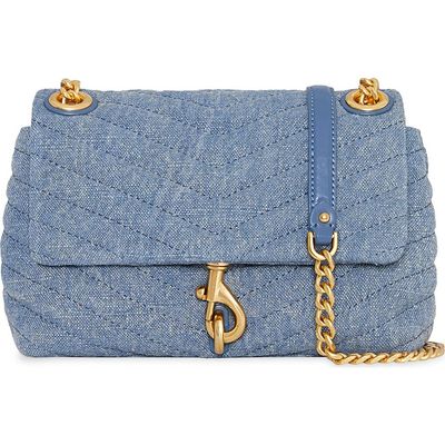 Rebecca Minkoff Rebecca Minkoff Edie Quilted Denim Convertible Crossbody Bag 