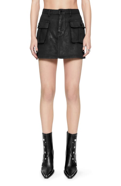 Rebecca Minkoff Rebecca Minkoff Jodie Coated Denim Cargo Miniskirt