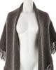 Rebecca Minkoff Rebecca Minkoff Knitted Triangle Scarf Wrap with Fringe - 3