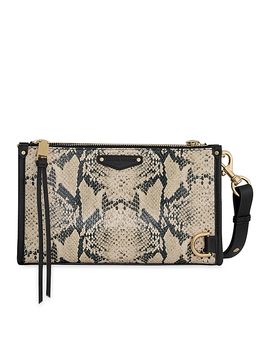 Rebecca Minkoff Rebecca Minkoff Mab Small Snake Embossed Leather Crossbody Bag