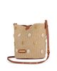 Rebecca Minkoff Rebecca Minkoff Megan Small Seashell Raffia Bucket Bag - 3