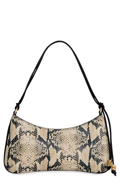 Rebecca Minkoff Rebecca Minkoff Reina Snake Embossed Leather Shoulder Bag