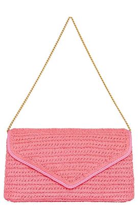Rebecca Minkoff Rebecca Minkoff Straw Envelope Flap Clutch
