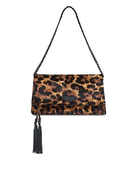Rebecca Minkoff Rebecca Minkoff Tessa Medium Leopard Print Calf Hair Convertible Clutch