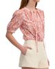 Rebecca Taylor Women's Bellamy Tieneck Floral Silk Blouse - 4