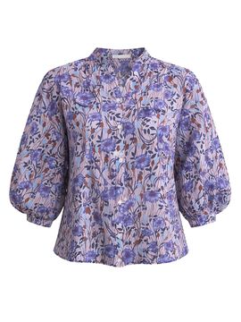 Rebecca Taylor Women's Daphne Floral Cotton-Silk Blouse