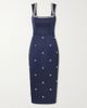 REBECCA VALLANCE Ayla embellished satin midi dress - 1
