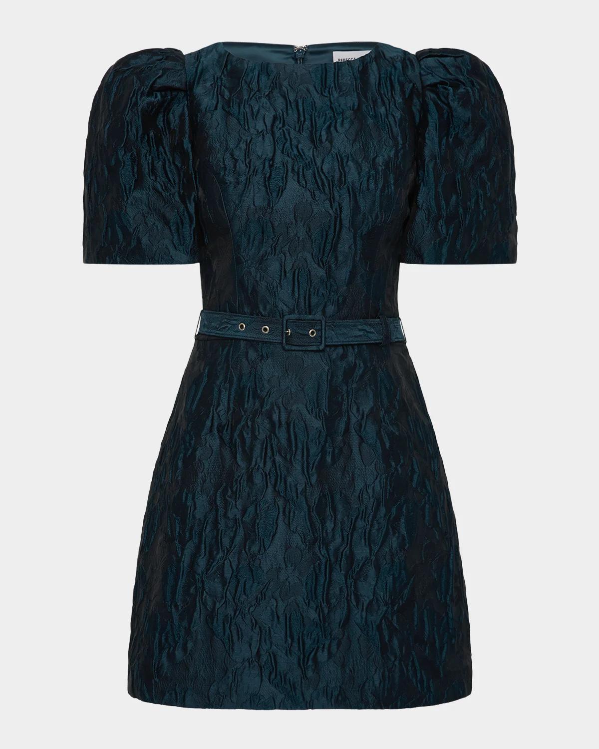 Rebecca Vallance Cascades Floral Jacquard Mini Dress