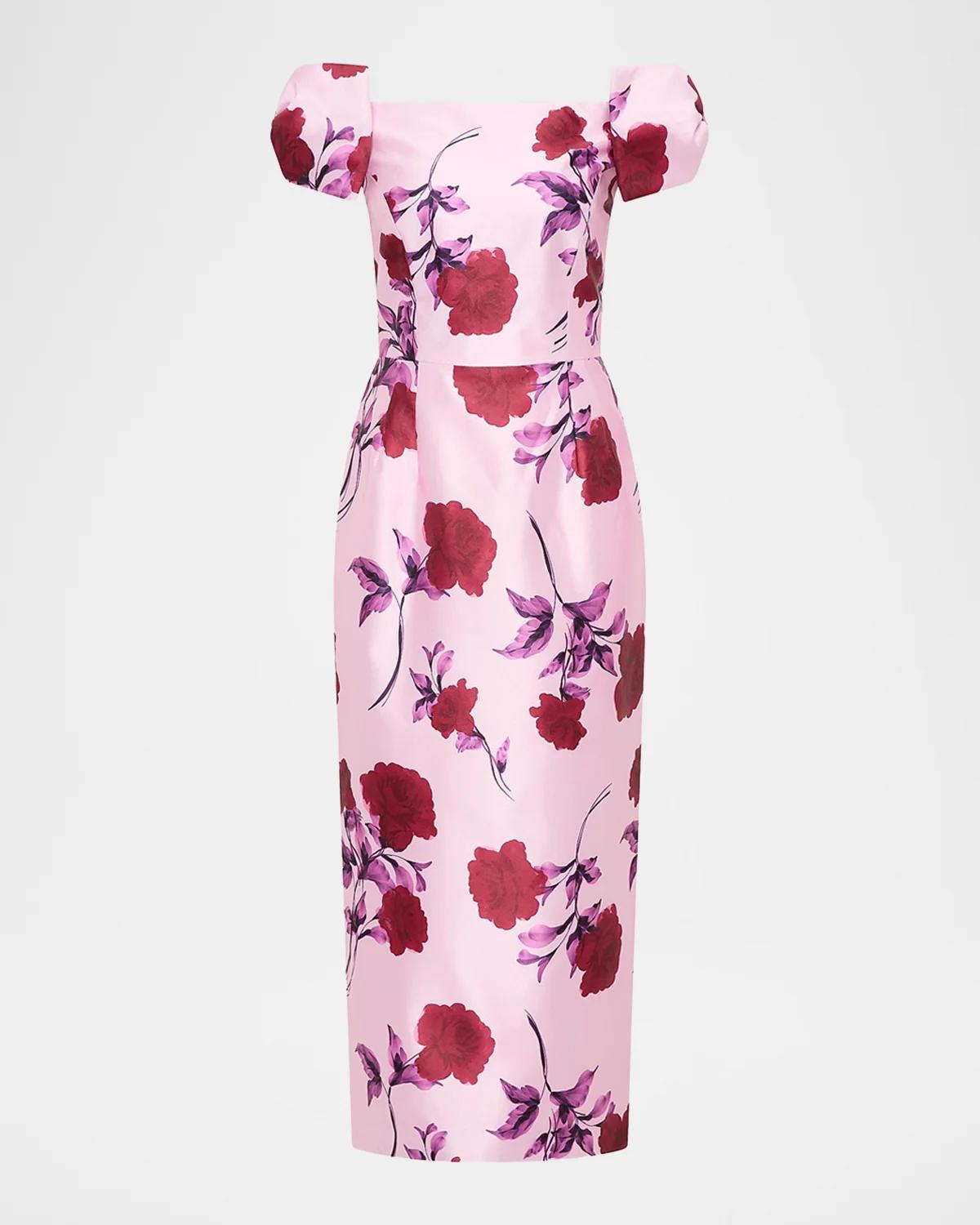 Rebecca Vallance Melora Floral Midi Dress