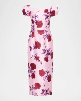 Rebecca Vallance Melora Floral Midi Dress