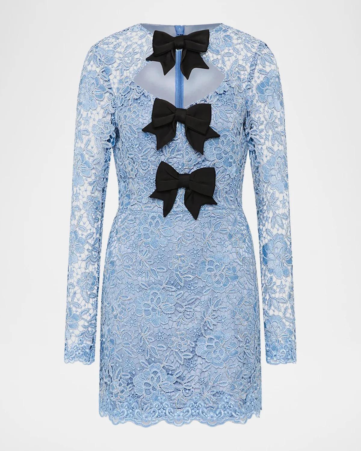 Rebecca Vallance Nottingham Floral Lace Cutout Mini Dress