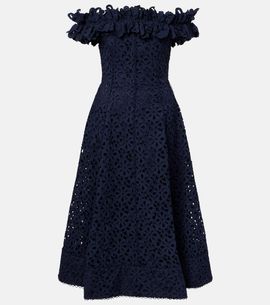 Rebecca Vallance Rebecca Vallance Antalya broderie anglaise midi dress