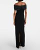 Rebecca Vallance Rebecca Vallance Athena caped crÃªpe gown - 3