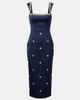 Rebecca Vallance Rebecca Vallance Ayla embellished satin cocktail dress - 1