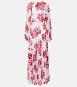 Rebecca Vallance Rebecca Vallance Damask floral georgette maxi dress