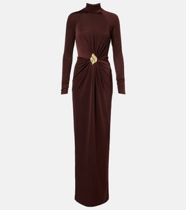 Rebecca Vallance Rebecca Vallance Embellished gathered jersey gown