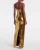 Rebecca Vallance Rebecca Vallance Sequined floral-appliquÃ© gown - 3