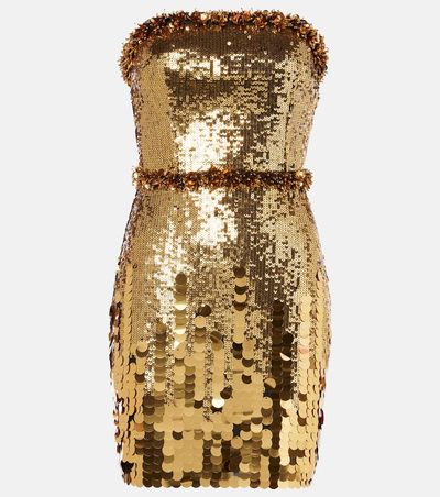 rebecca vallance gold dress Freyja Mini Dress Cream – Rebecca Vallance main image 0
