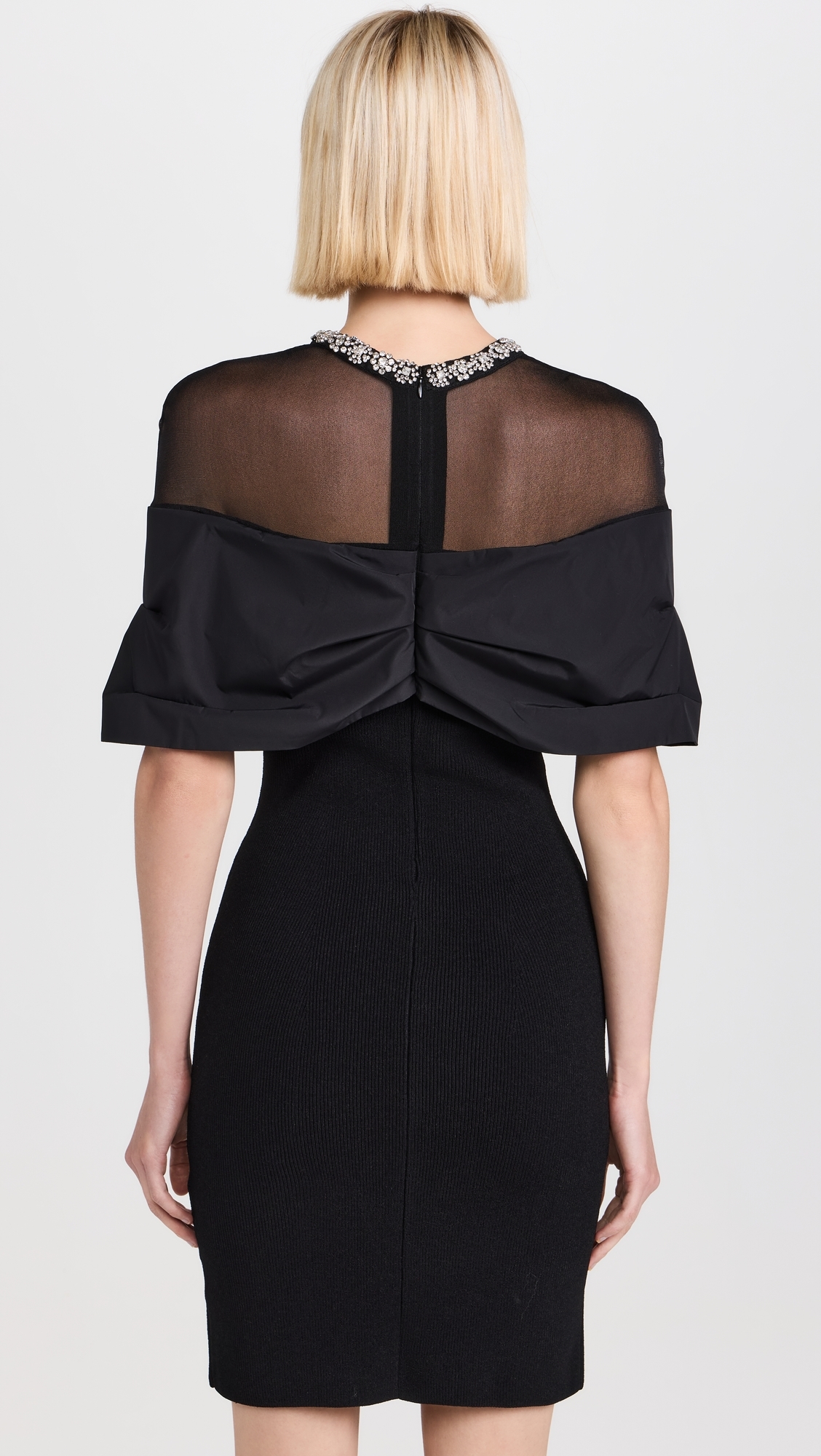 Rebecca Vallance - Maeve Knit Mini Dress Black M