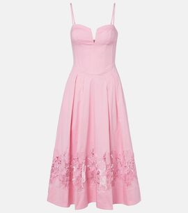 Rebecca Vallance Rebecca Vallance Montreux cotton-blend bustier dress