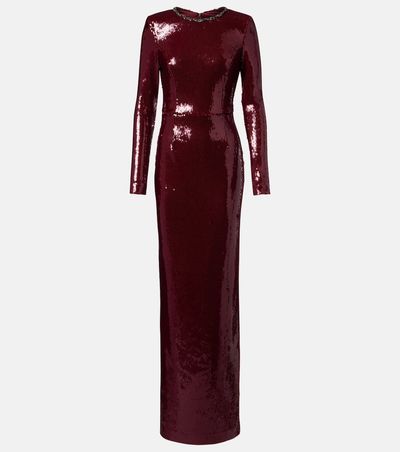 Rebecca Vallance Rebecca Vallance Nero sequined gown