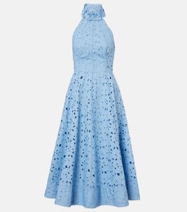 knee length dresses for ladies Rebecca Vallance Nuvola Halter Midi Dress  ABC Dress Hire