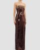 Rebecca Vallance Rebecca Vallance Women's Glimmer Embellished Sequin Strapless Column Gown - 3