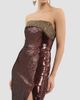 Rebecca Vallance Rebecca Vallance Women's Glimmer Embellished Sequin Strapless Column Gown - 5