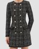 Rebecca Vallance Rebecca Vallance Women's Meringue Embellished Tweed Blazer Mini Dress - 6