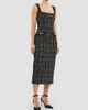 Rebecca Vallance Rebecca Vallance Women's Meringue Embellished Tweed Scoopneck Midi Dress - 5