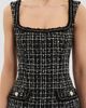 Rebecca Vallance Rebecca Vallance Women's Meringue Embellished Tweed Scoopneck Midi Dress - 7