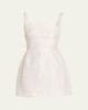 REBECCA VALLANCE Winslet Embossed Jacquard Mini Dress - 1