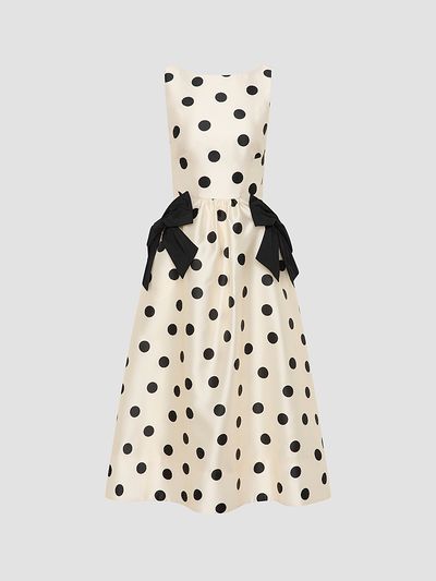 Rebecca Vallance Women's Bacio Polka Dot Midi Dress