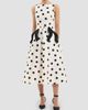 Rebecca Vallance Women's Bacio Polka Dot Midi Dress - 4