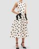 Rebecca Vallance Women's Bacio Polka Dot Midi Dress - 5